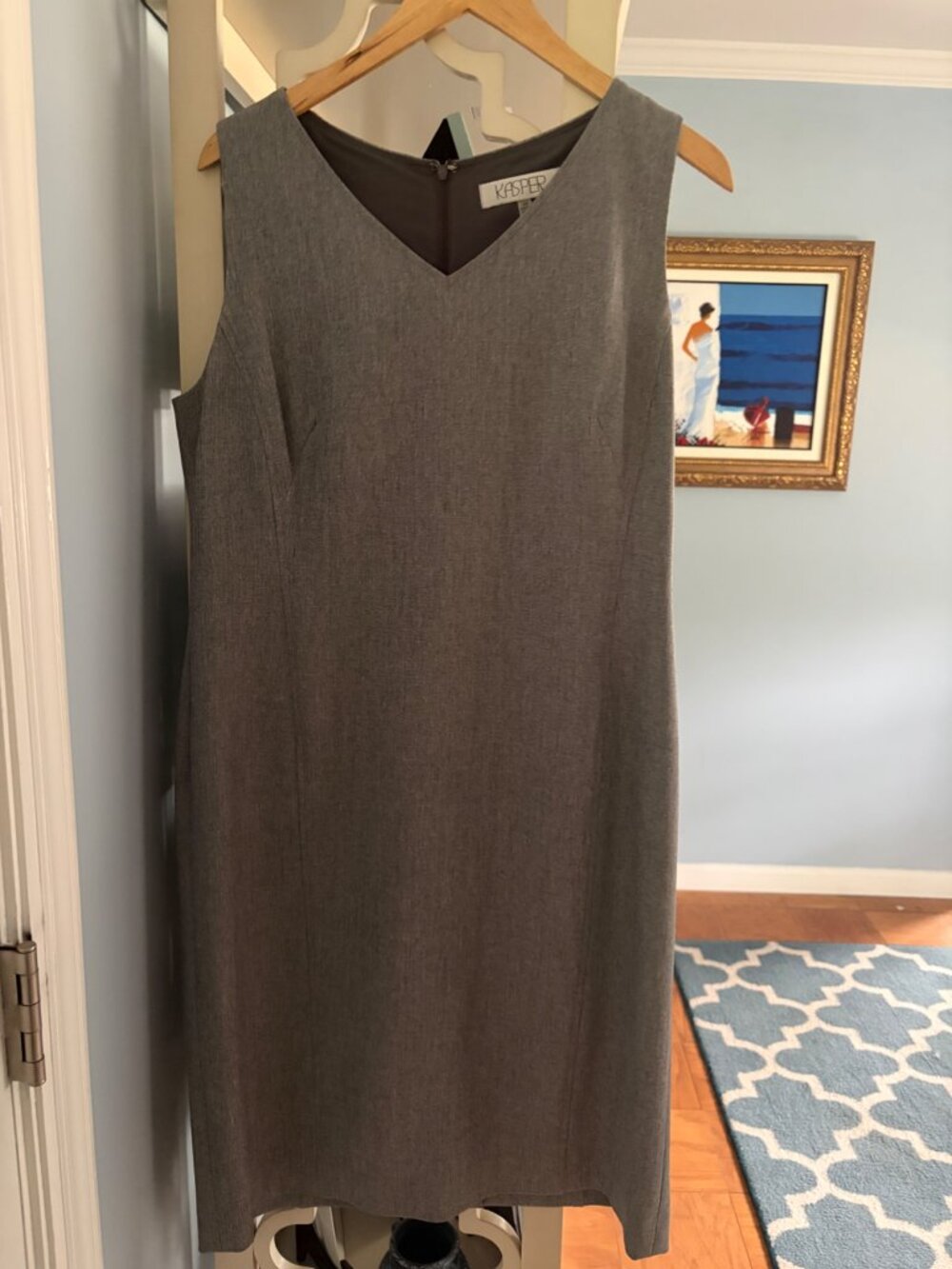 Kasper Gray Sheath Dress
